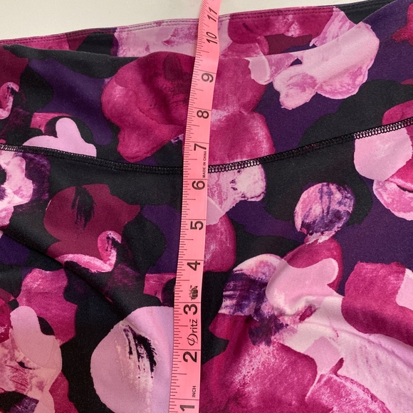 Fabletic Artsy Floral Cropped Workout Gym Athletic Athleisure Pants Size M - Picture 13 of 14